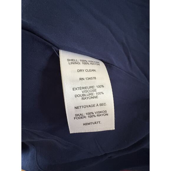 Vineyard Vines Leopard Tier Dress + Blouse Set- M, Navy Red Preppy Coord Duo NWT - Picture 9 of 14